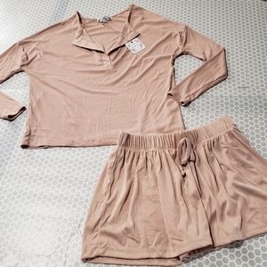 Poof New York Matching Shorts Lounge set